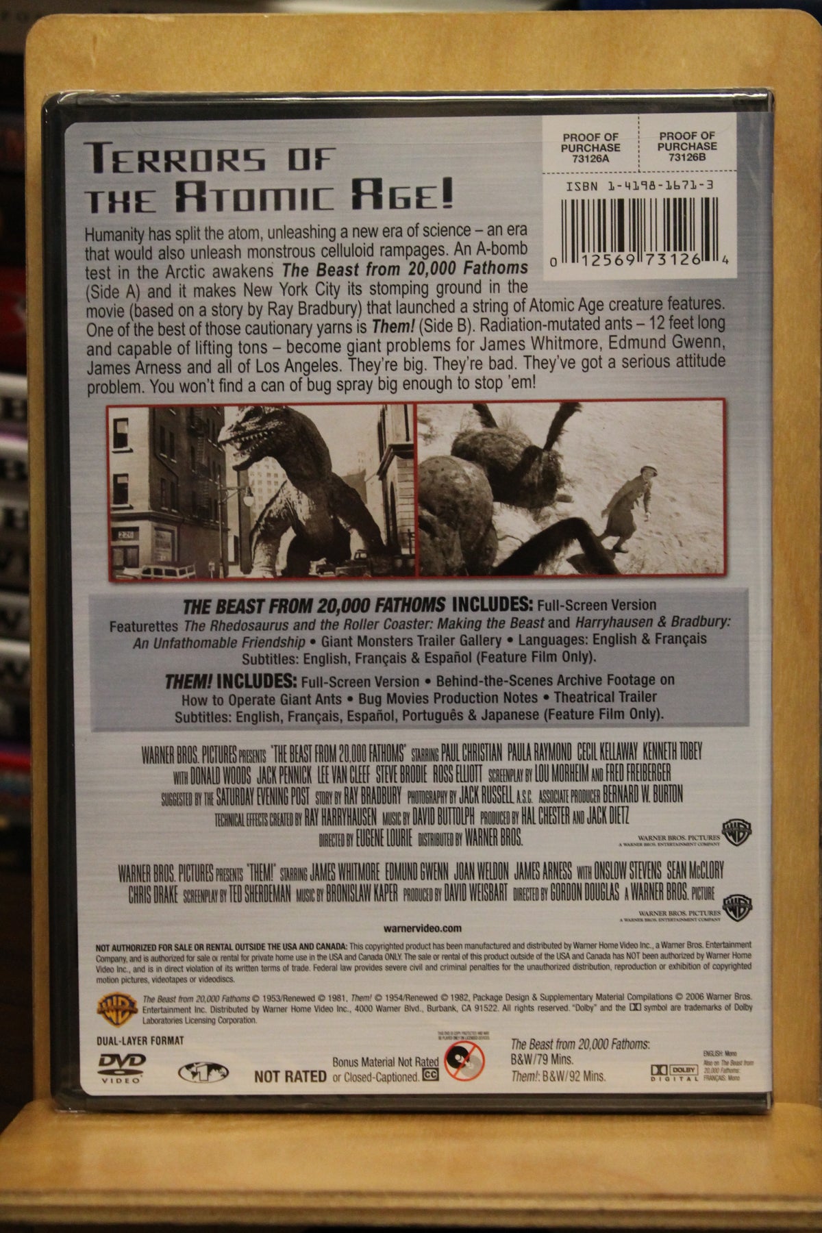 The Beast from 20,000 Fathoms / Them! DVD