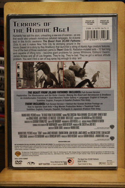 The Beast from 20,000 Fathoms / Them! DVD