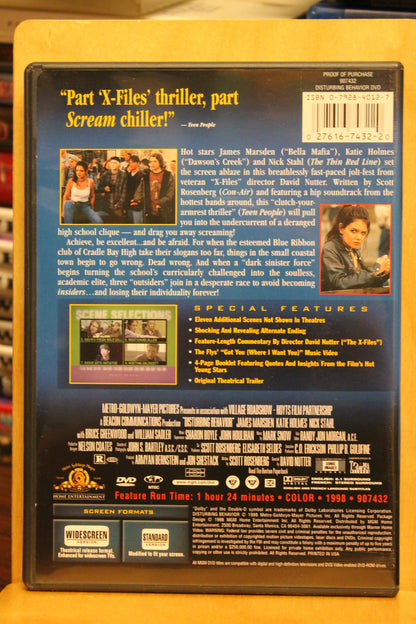 Disturbing Behavior DVD