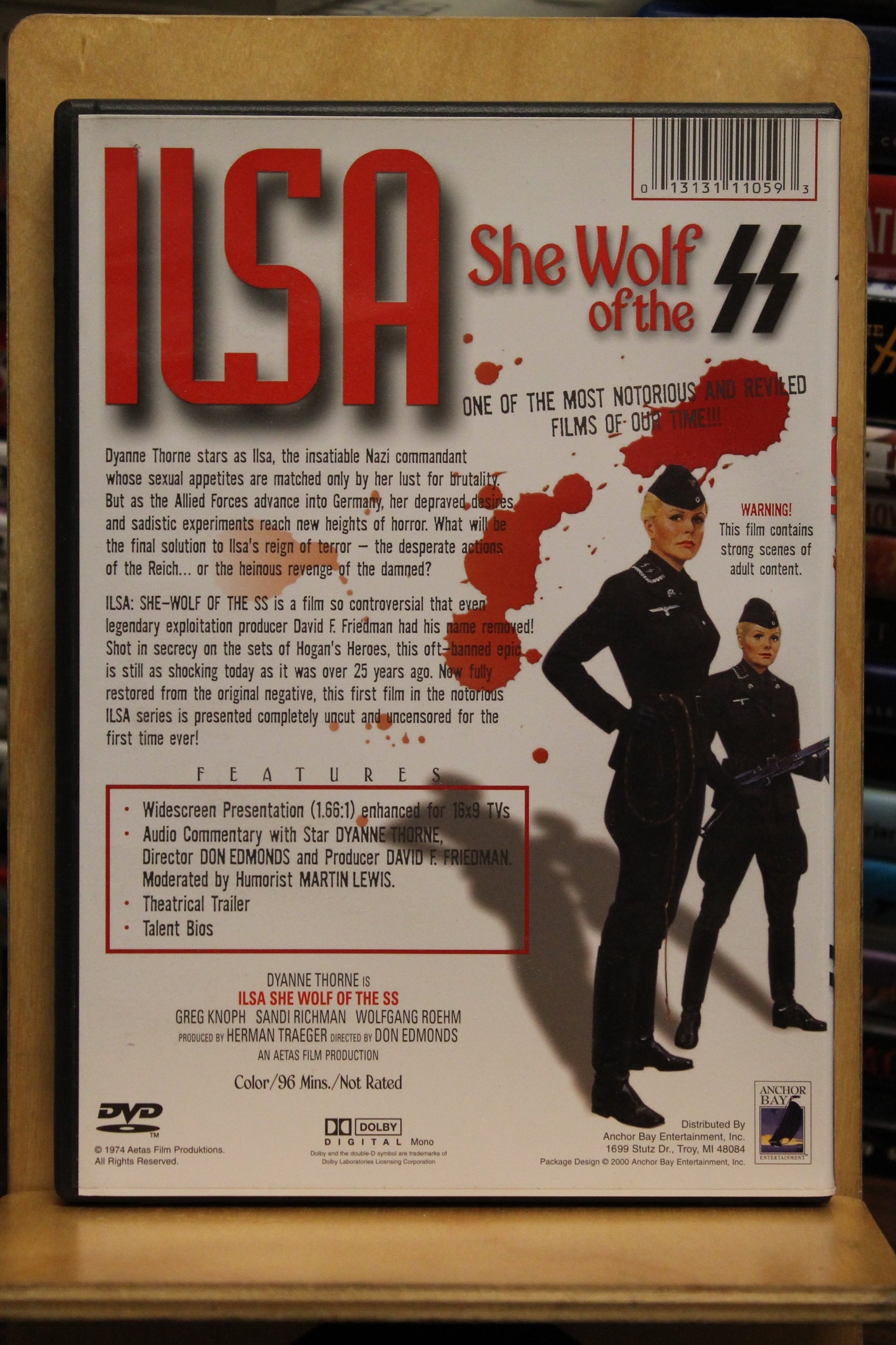 Ilsa: She Wolf of the SS DVD