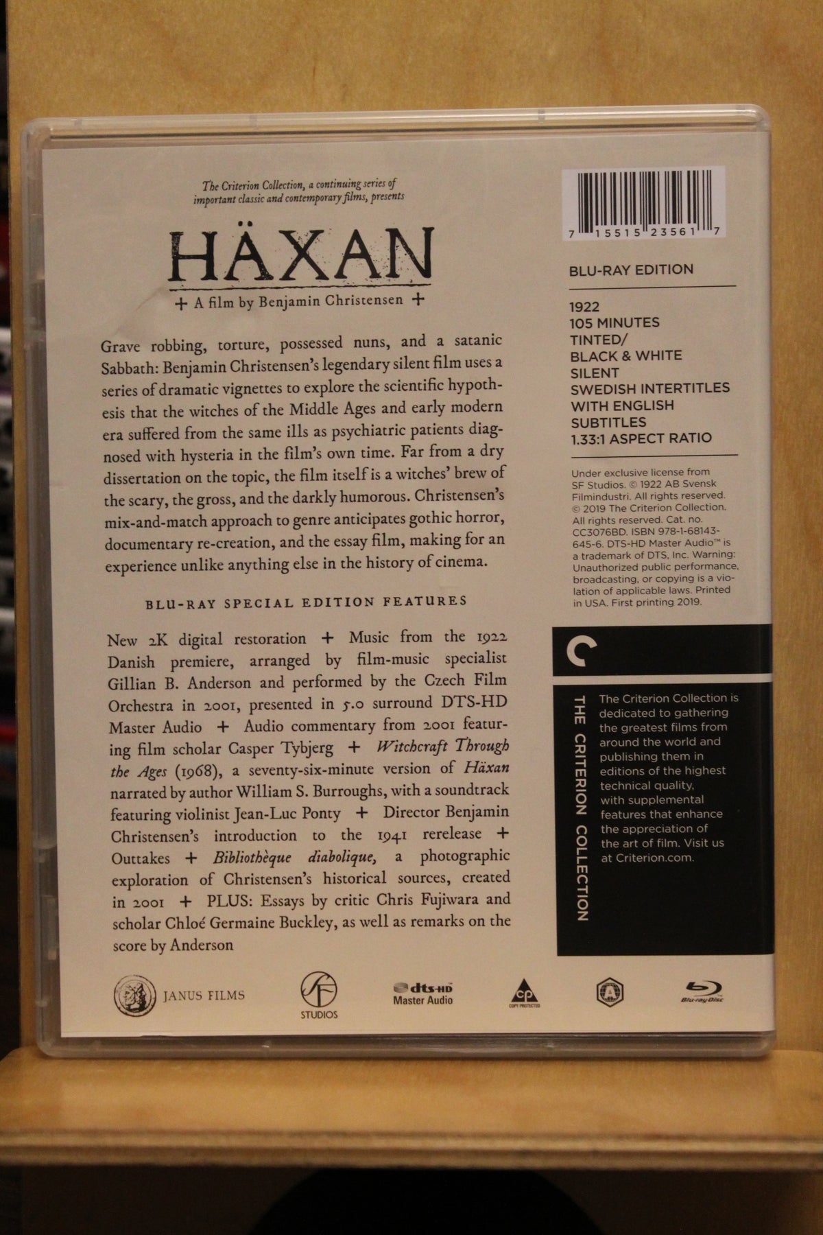 Häxan Blu-ray