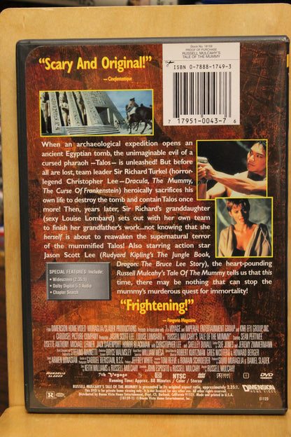 Russell Mulcahy’s Tale of the Mummy DVD