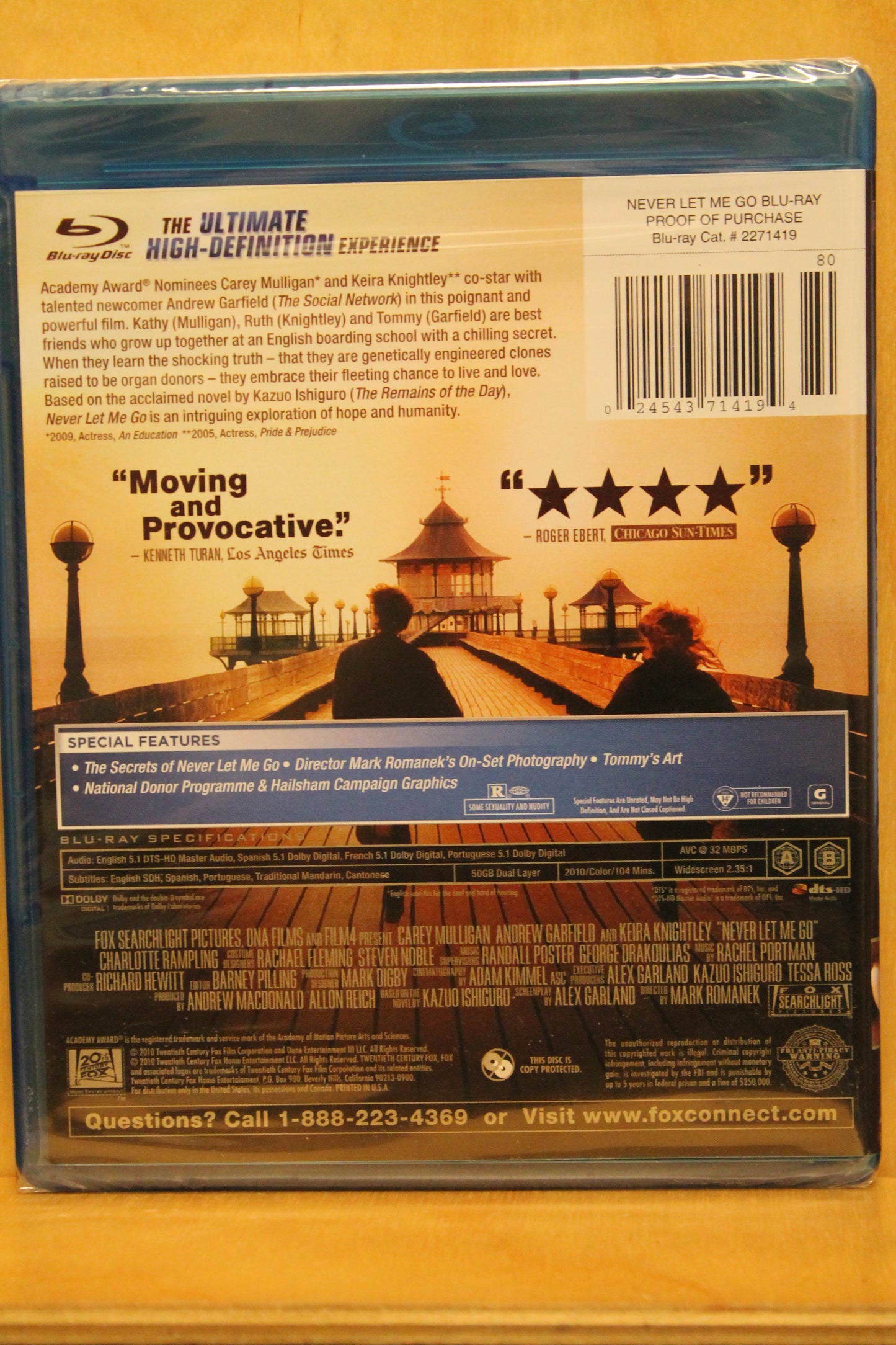 Never Let Me Go Blu-ray