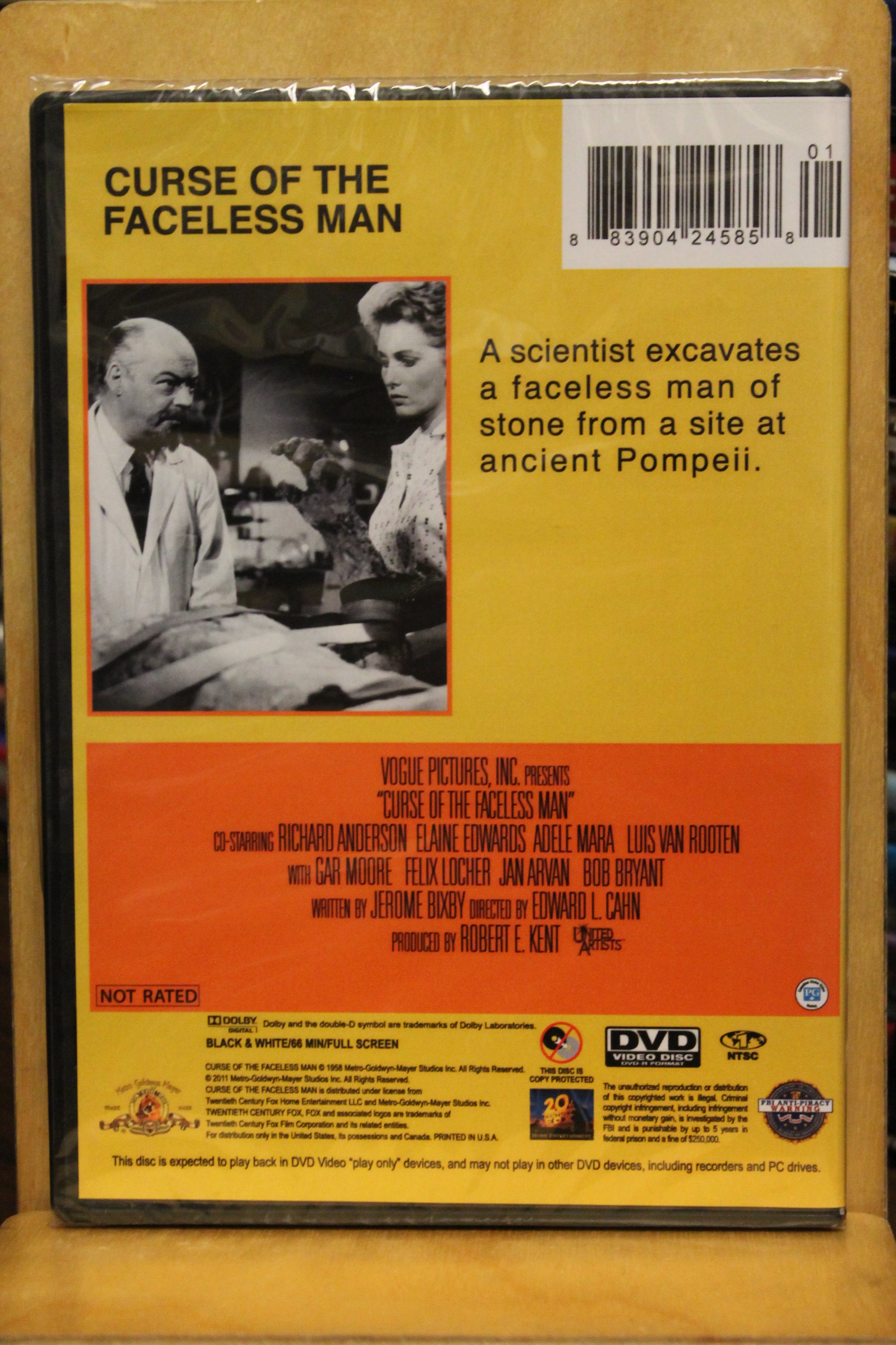 Curse of the Faceless Man DVD