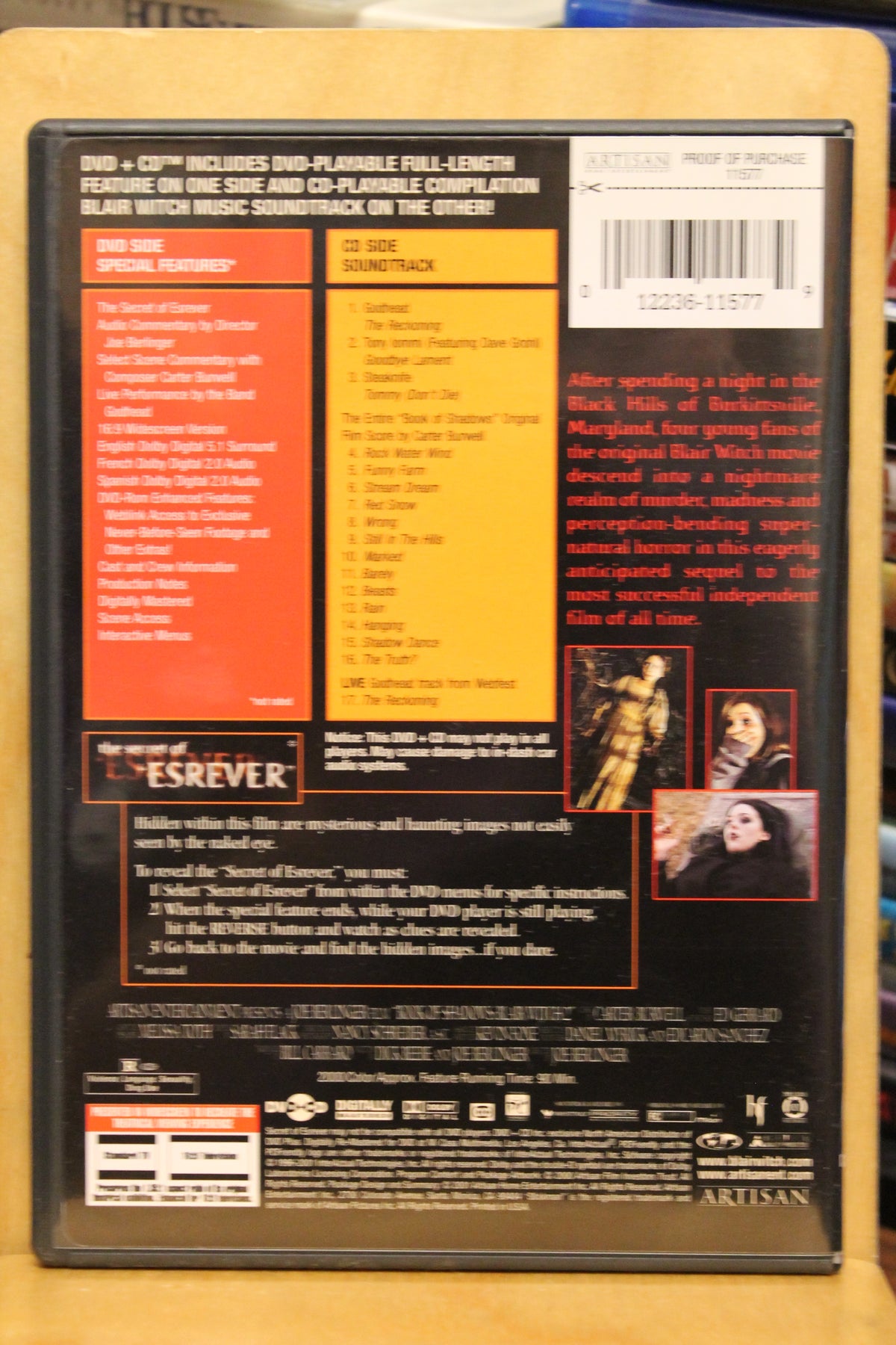 Book of Shadows: Blair Witch 2 DVD