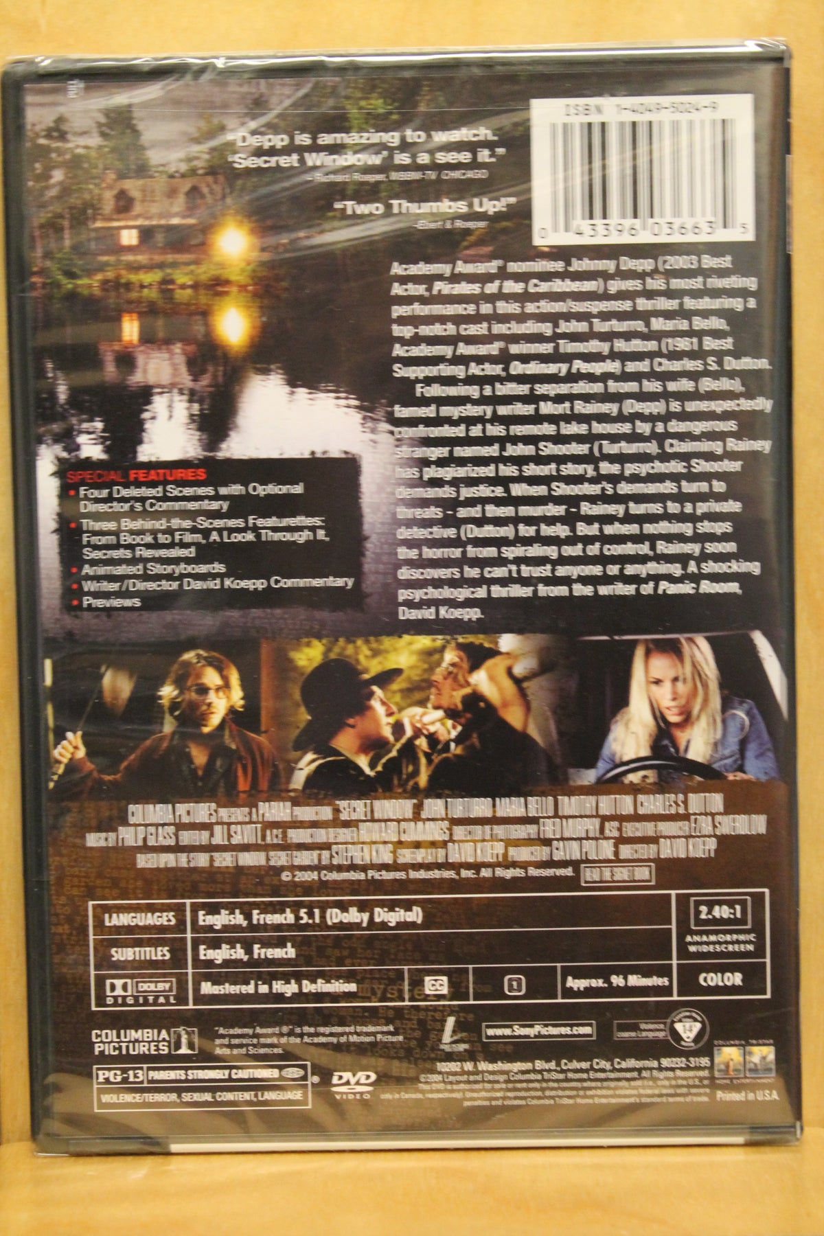 Secret Window DVD