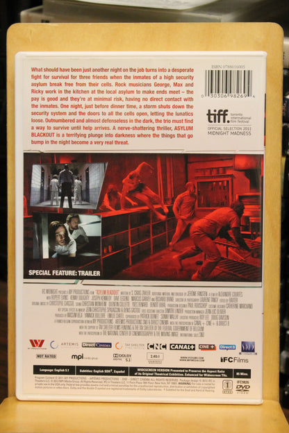 Asylum Blackout DVD