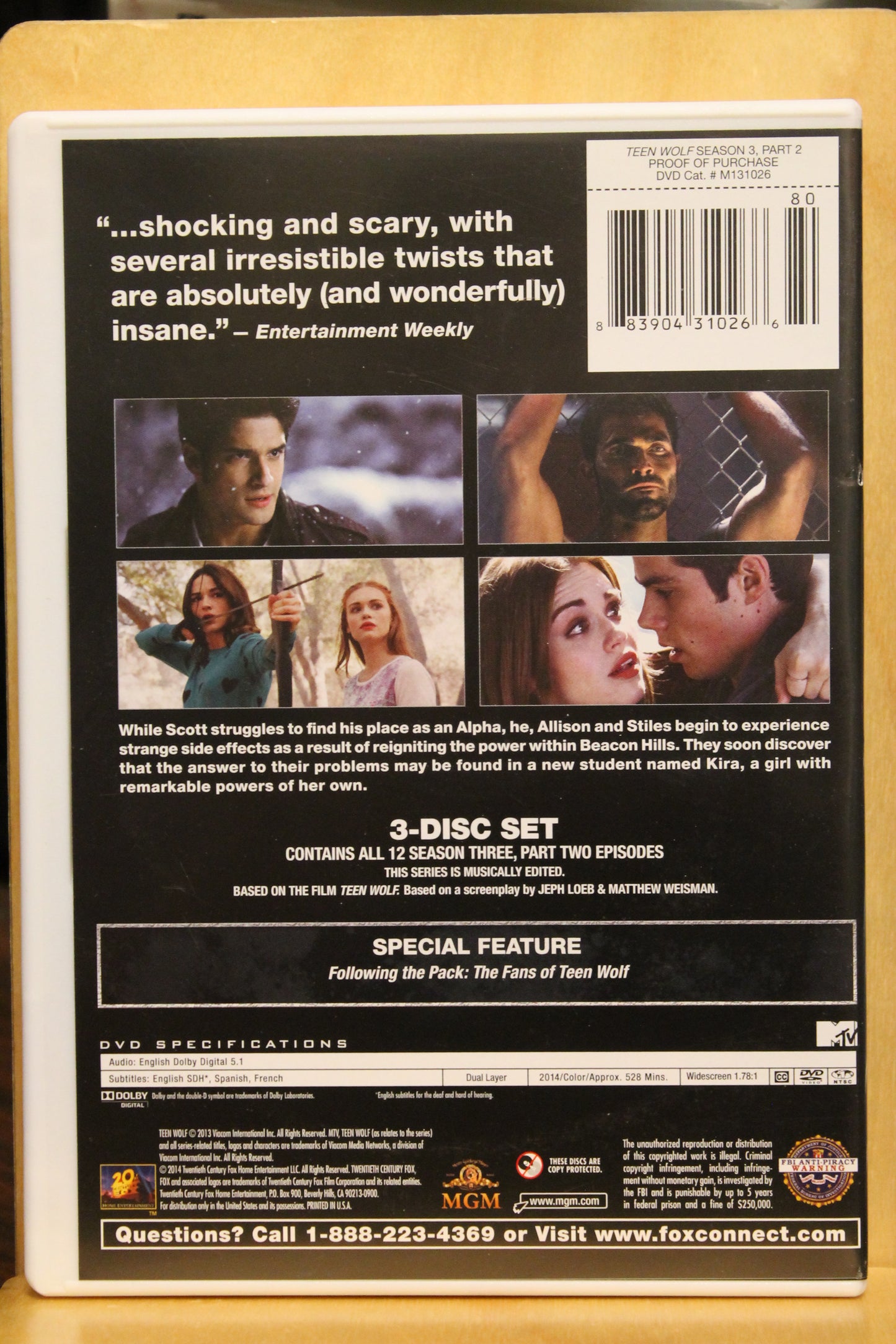 Teen Wolf: Season 3 Part 2 DVD