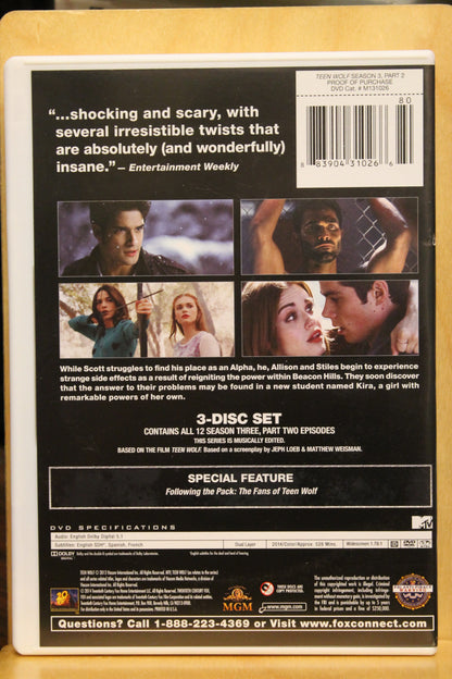 Teen Wolf: Season 3 Part 2 DVD