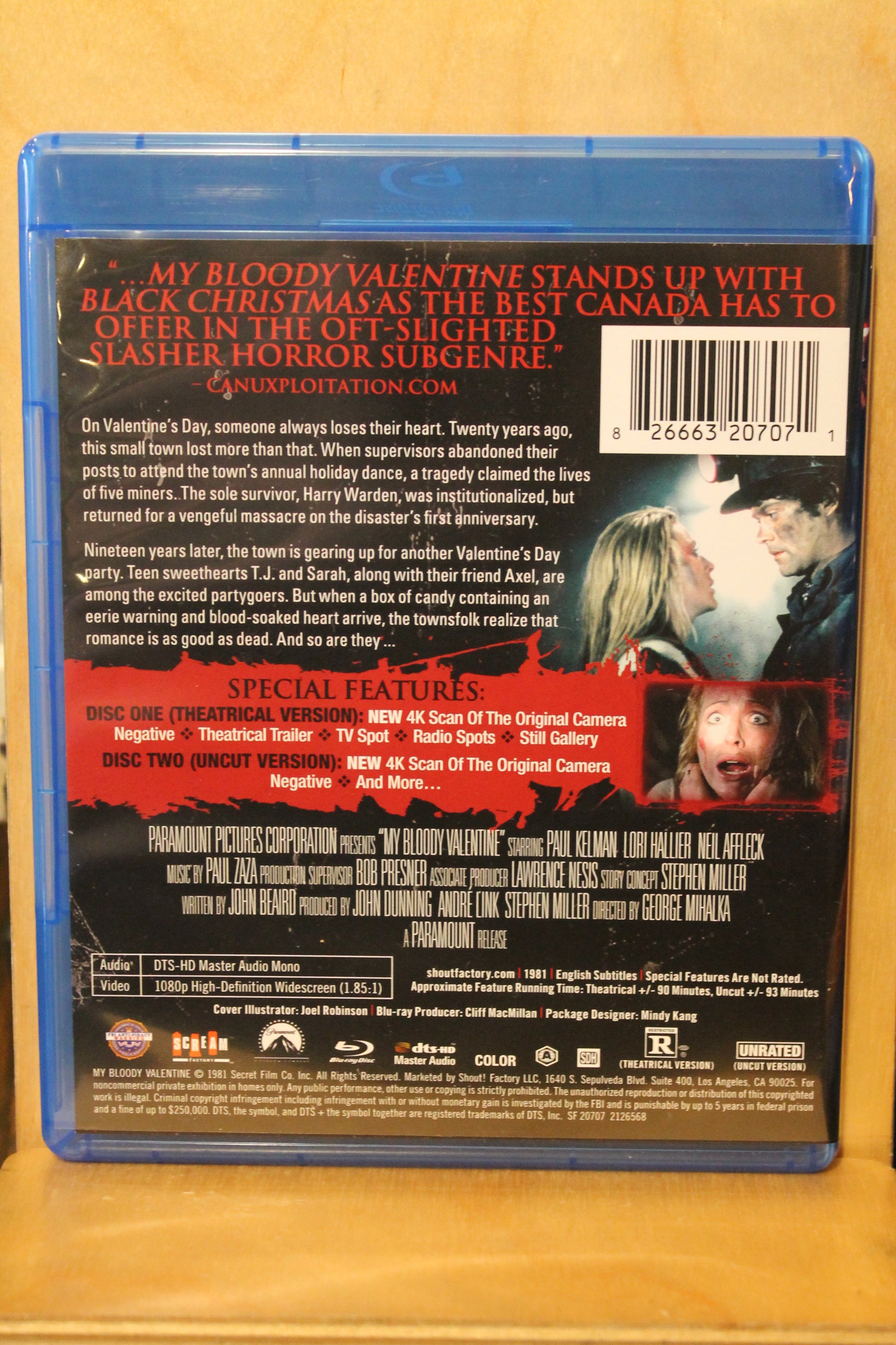 My Bloody Valentine Blu-ray
