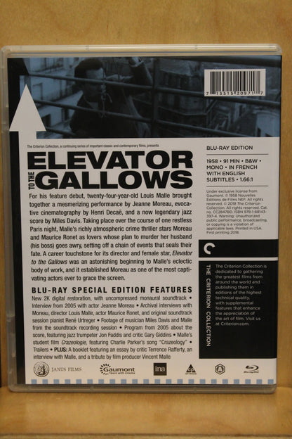 Elevator to the Gallows Blu-ray
