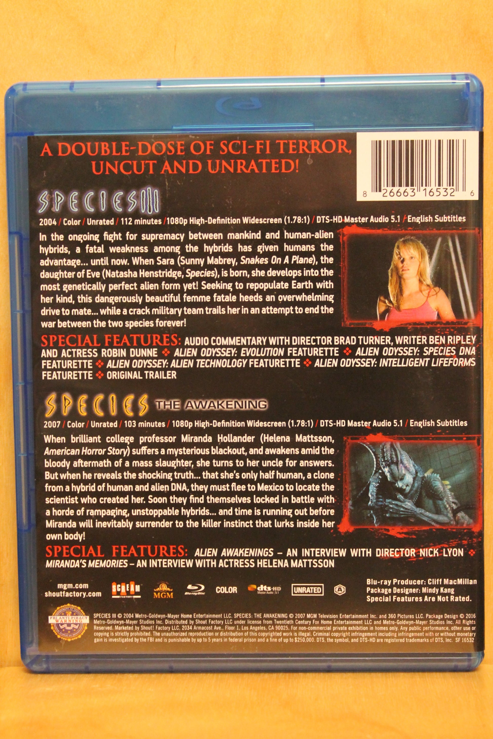 Species III / Species: The Awakening Blu-ray