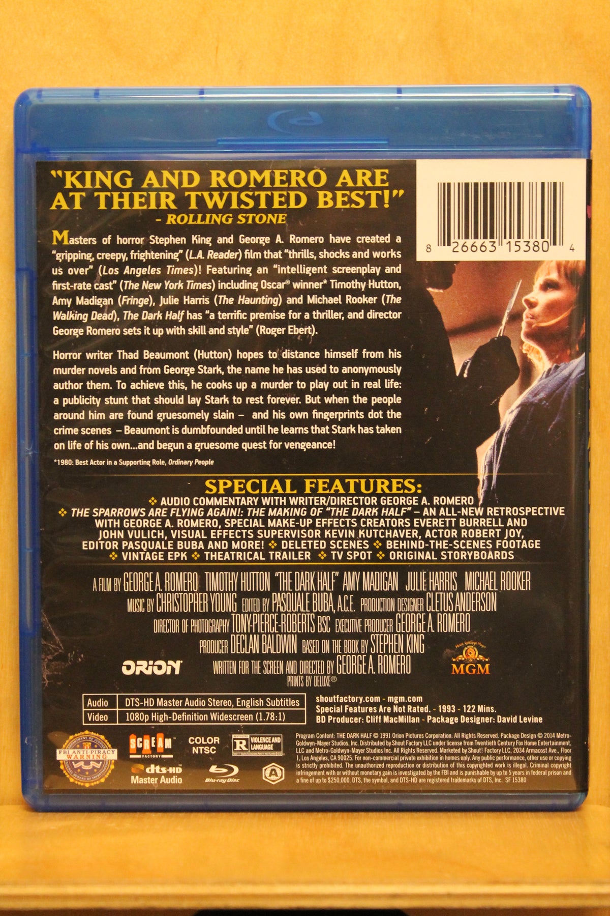 The Dark Half Blu-ray