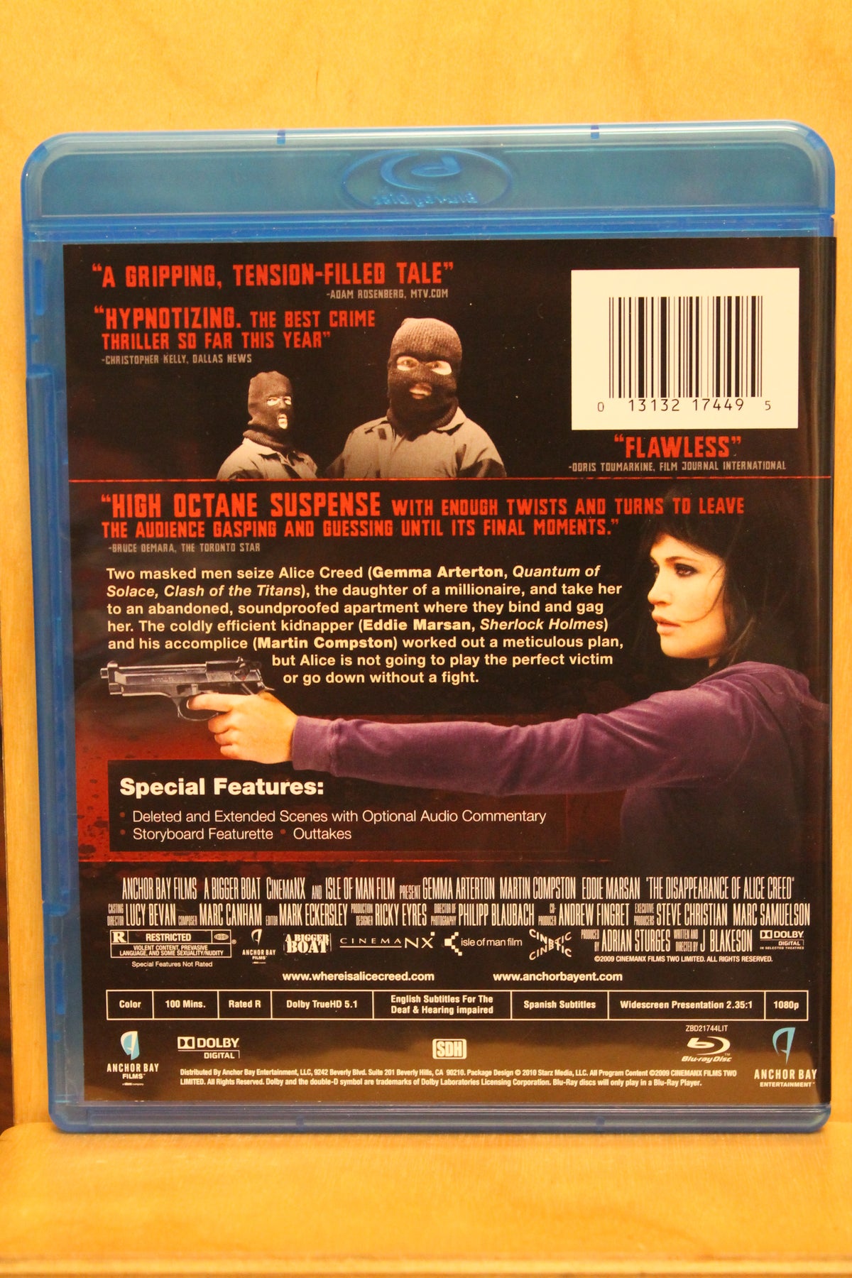 The Disappearance of Alice Creed Blu-ray