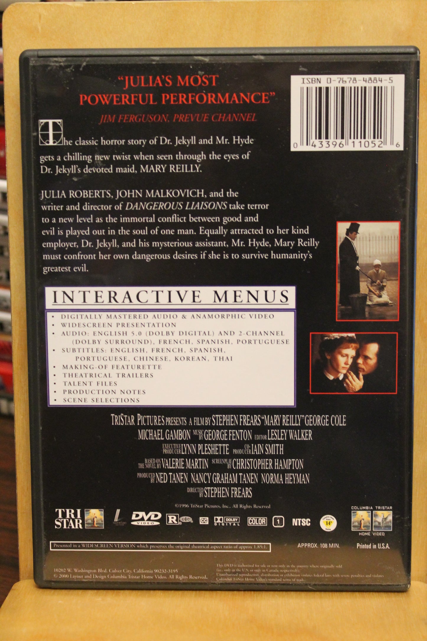 Mary Reilly DVD