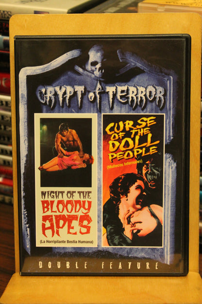 Crypt of Terror: Night of the Bloody Apes & Curse of the Doll People DVD