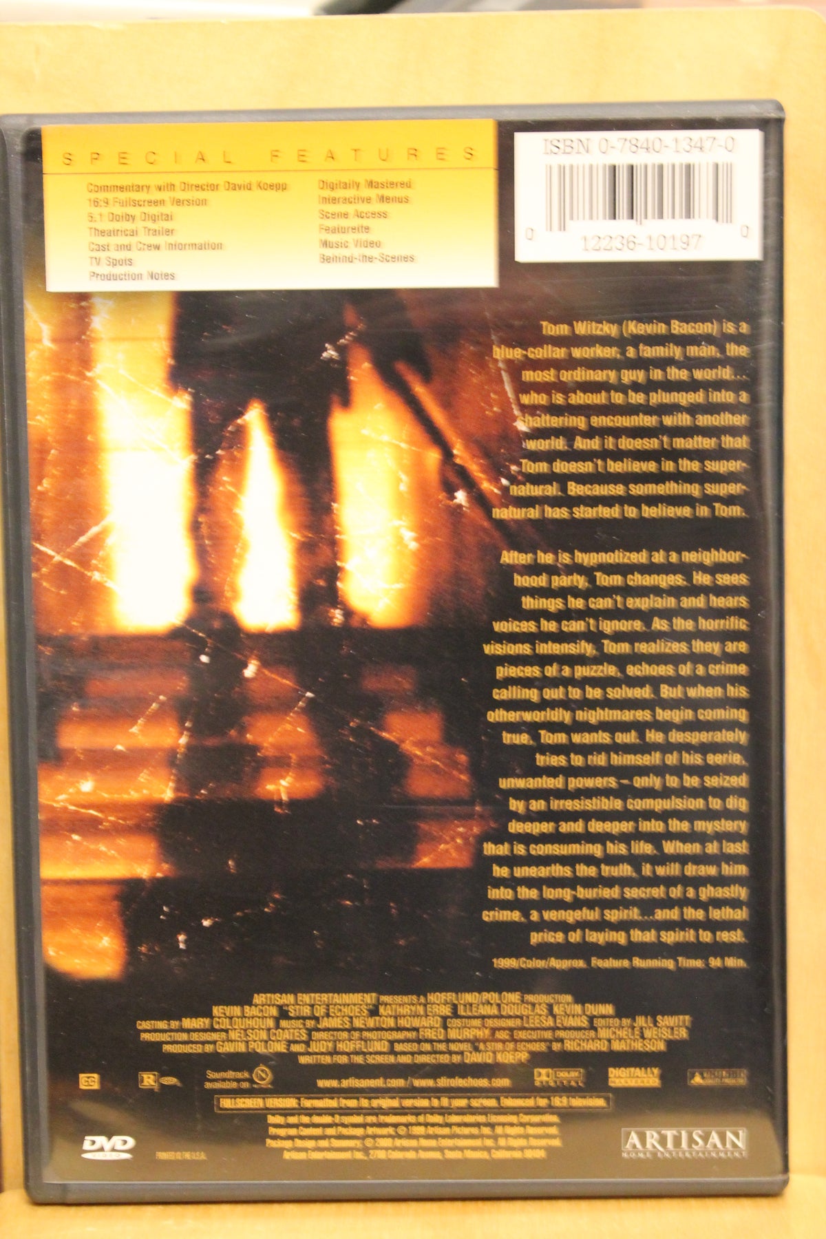 Stir of Echoes DVD