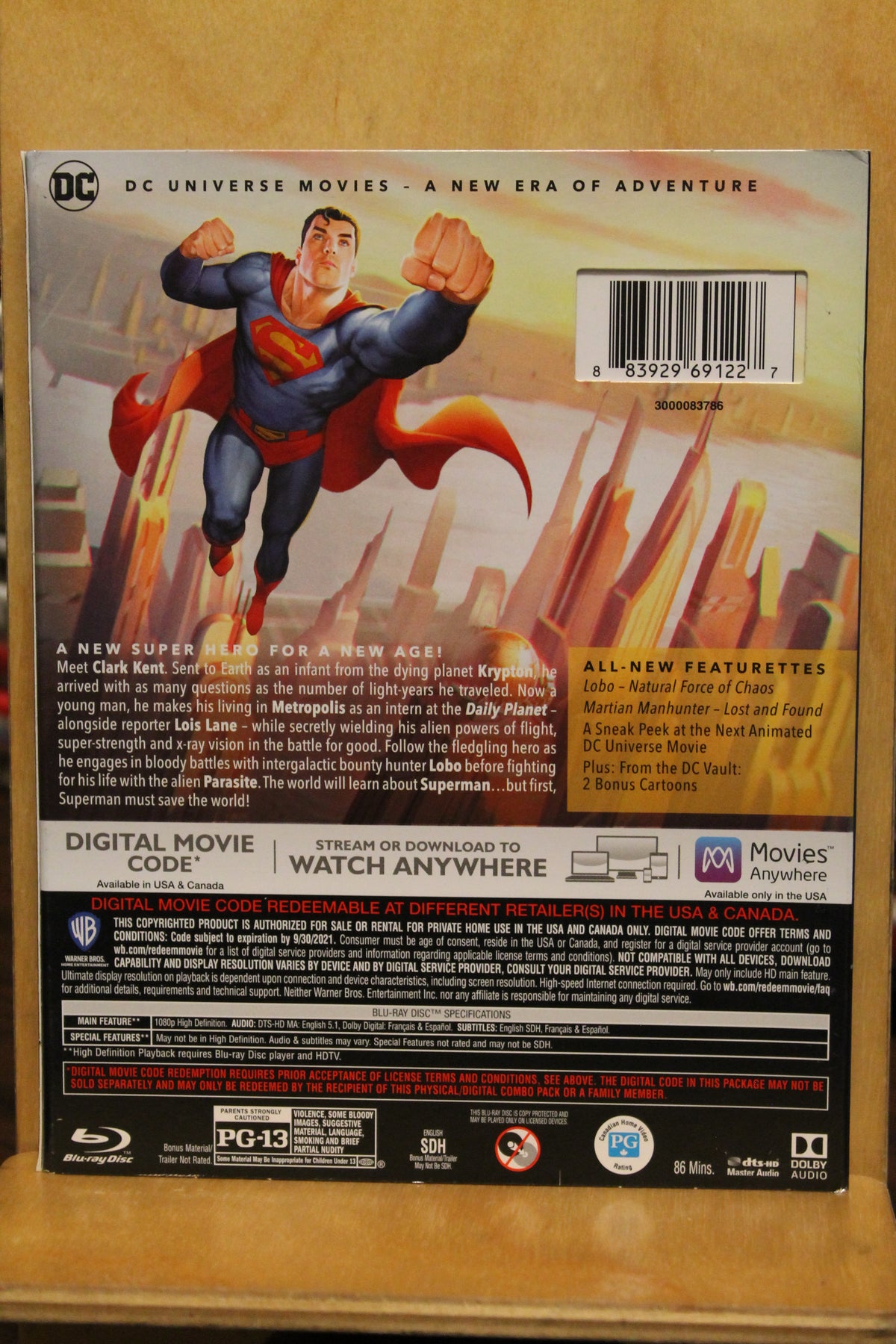 Superman: Man of Tomorrow Blu-ray