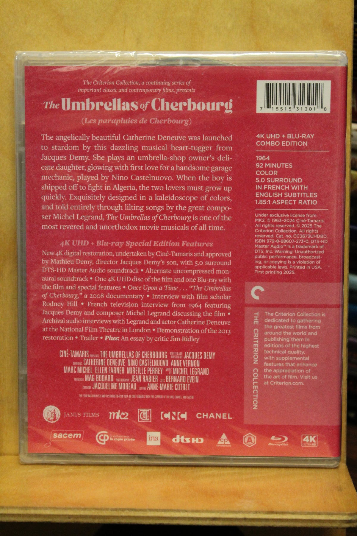 The Umbrellas of Cherbourg 4K UHD