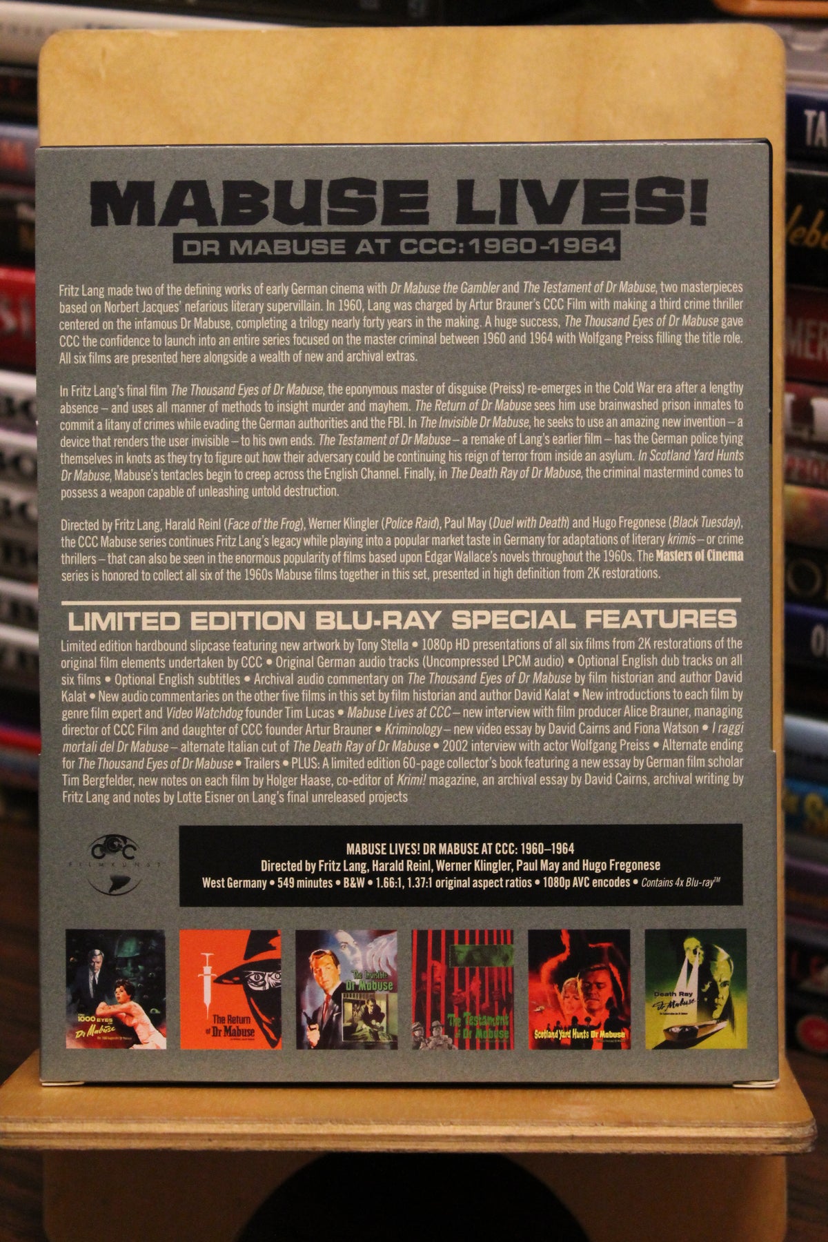 Mabuse Lives! Dr Mabuse at CCC:1960-1964 Blu-ray