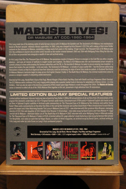 Mabuse Lives! Dr Mabuse at CCC:1960-1964 Blu-ray
