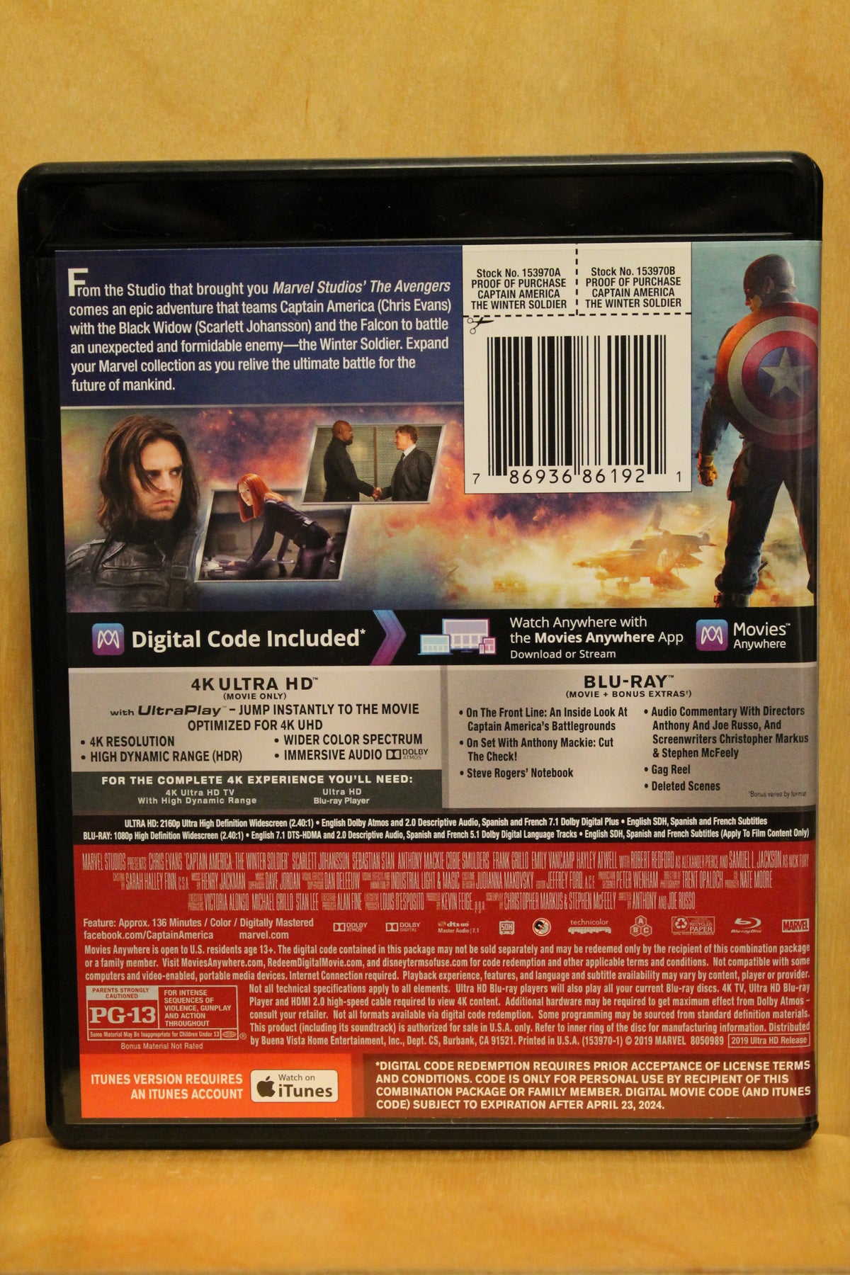 Captain America: The Winter Soldier 4K UHD