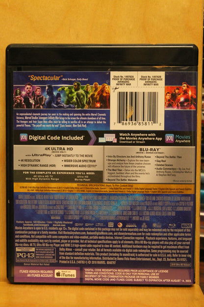 Avengers: Infinity War 4K UHD
