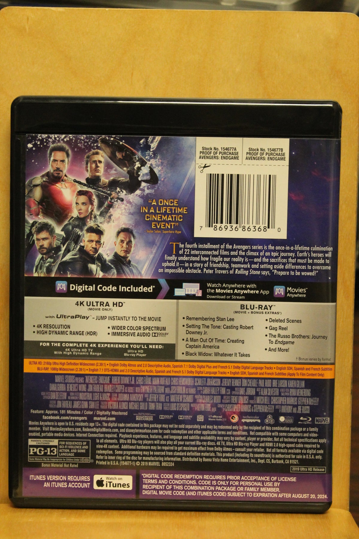 Avengers: Endgame 4K UHD