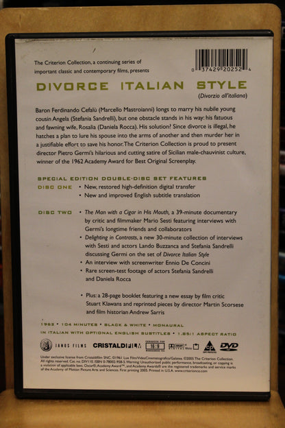 Divorce Italian Style DVD