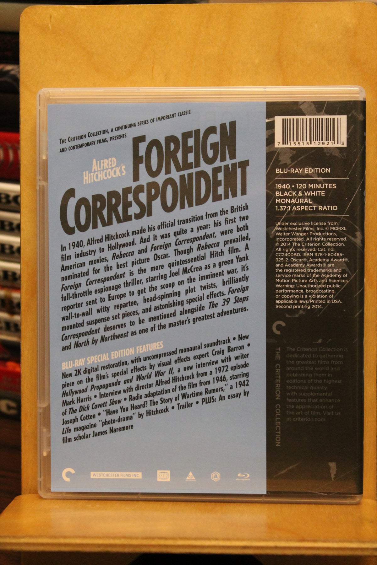 Foreign Correspondent Blu-ray