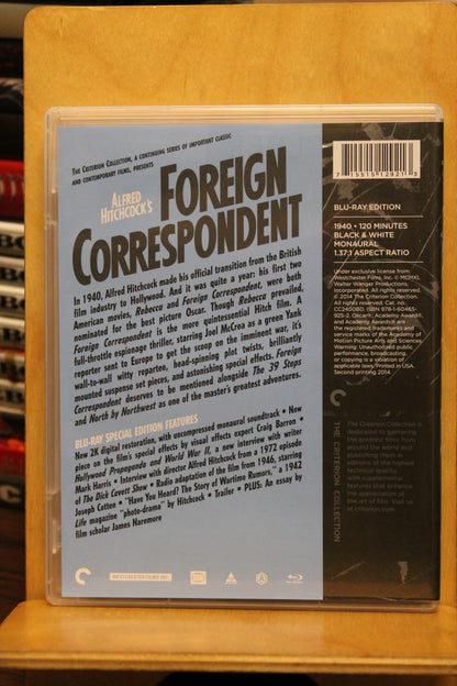 Foreign Correspondent Blu-ray