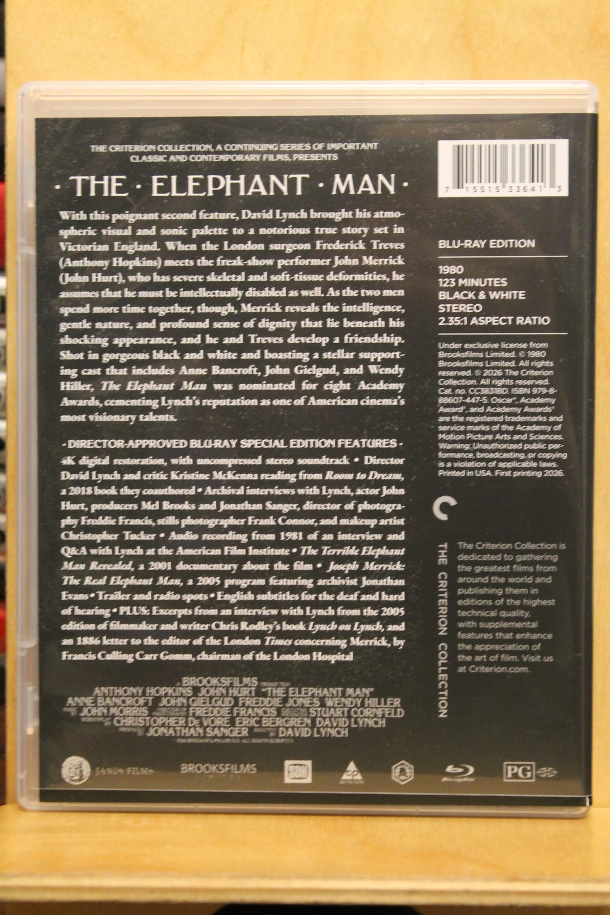 The Elephant Man Blu-ray