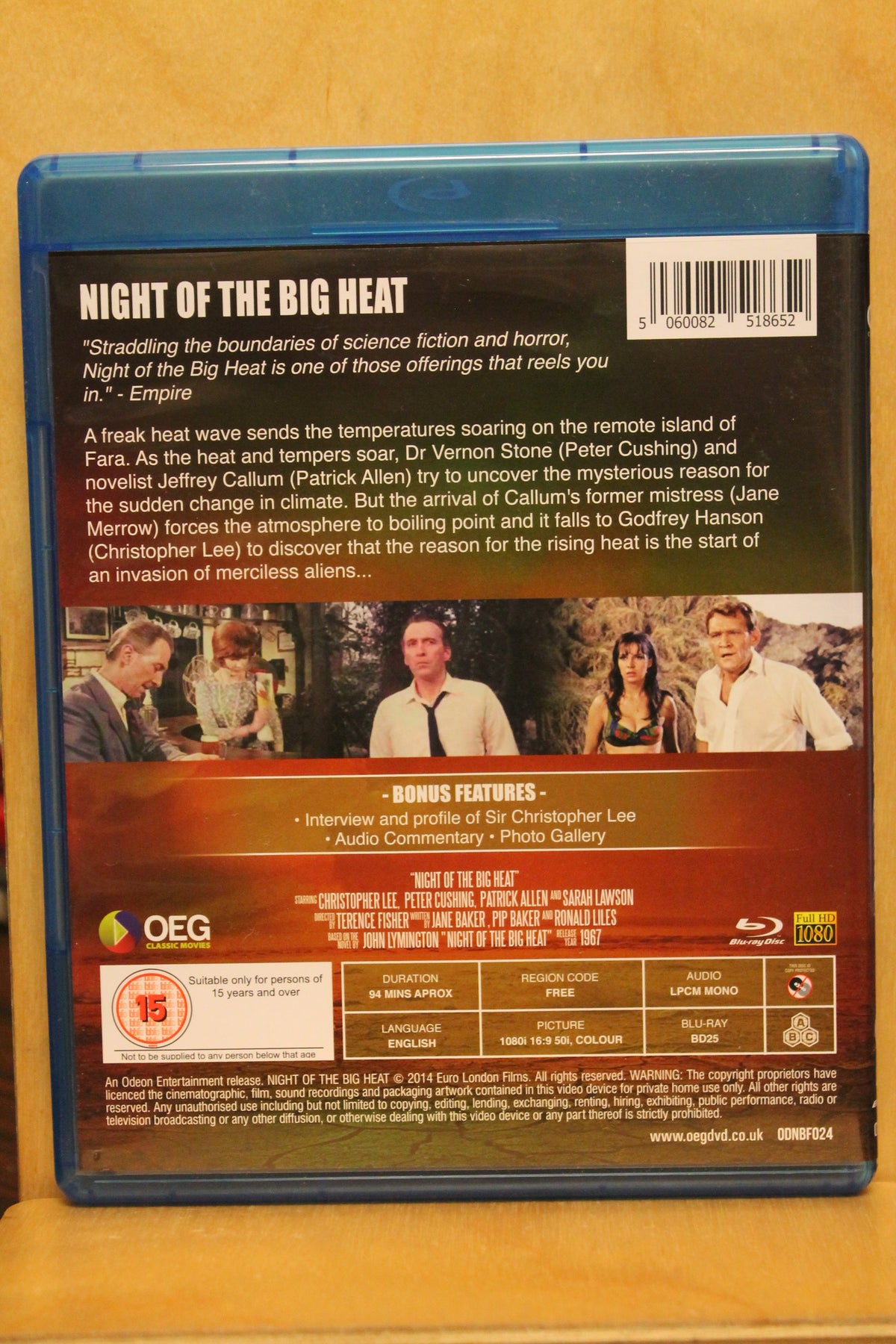 Night of the Big Heat Blu-ray