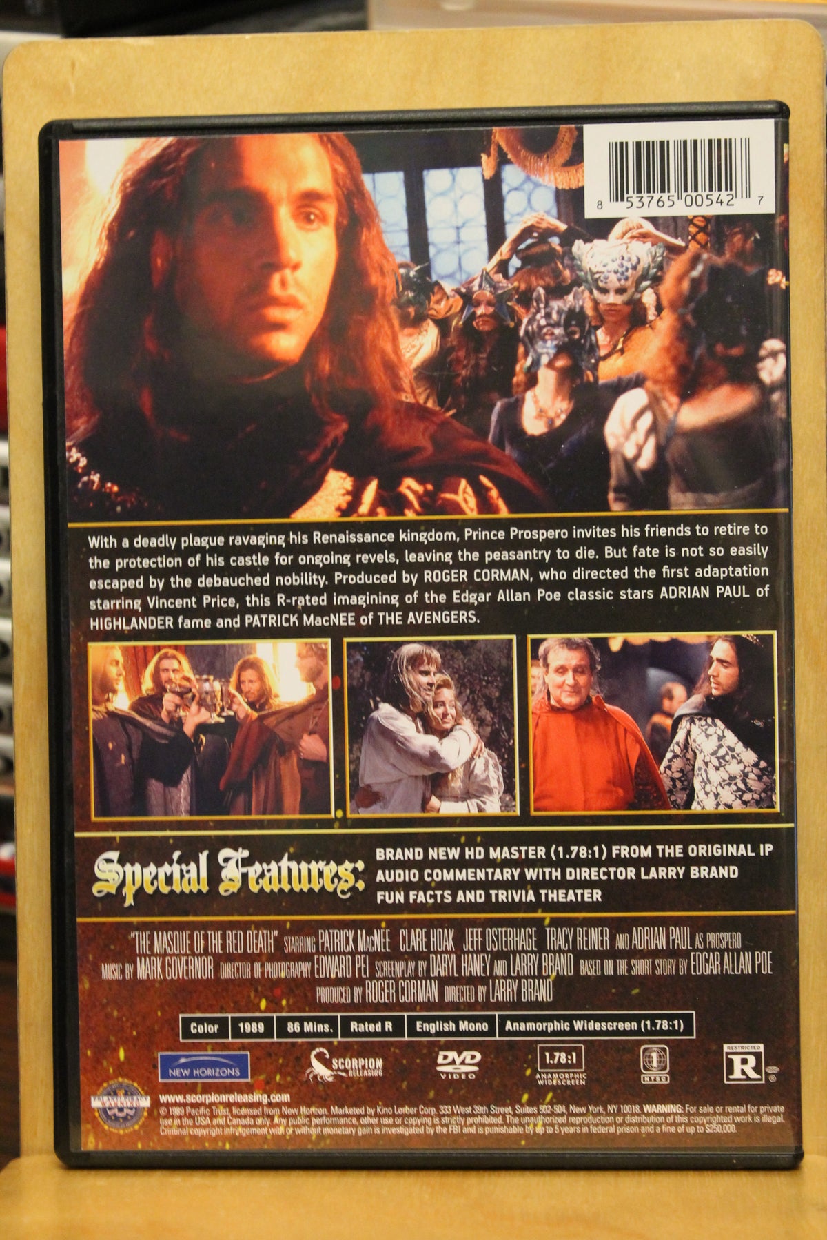 Masque of the Red Death DVD