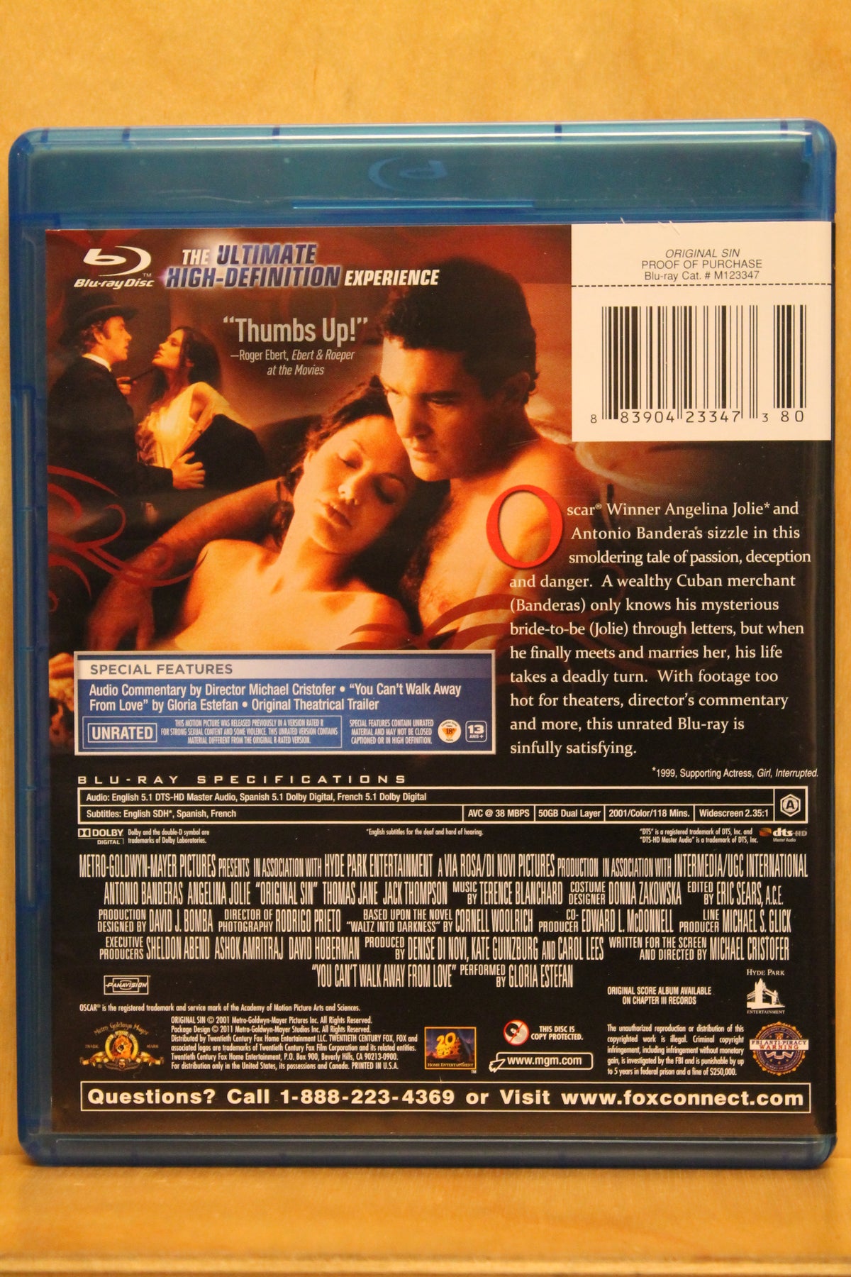 Original Sin Blu-ray