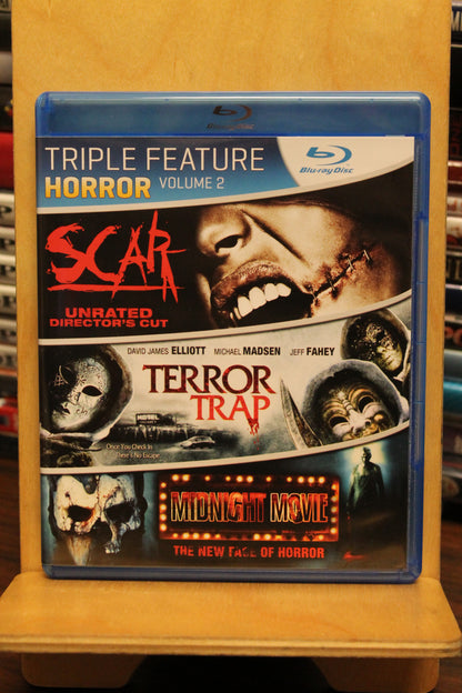 Triple Feature Horror Volume 2: Scar / Terror Trap / Midnight Movie Blu-ray