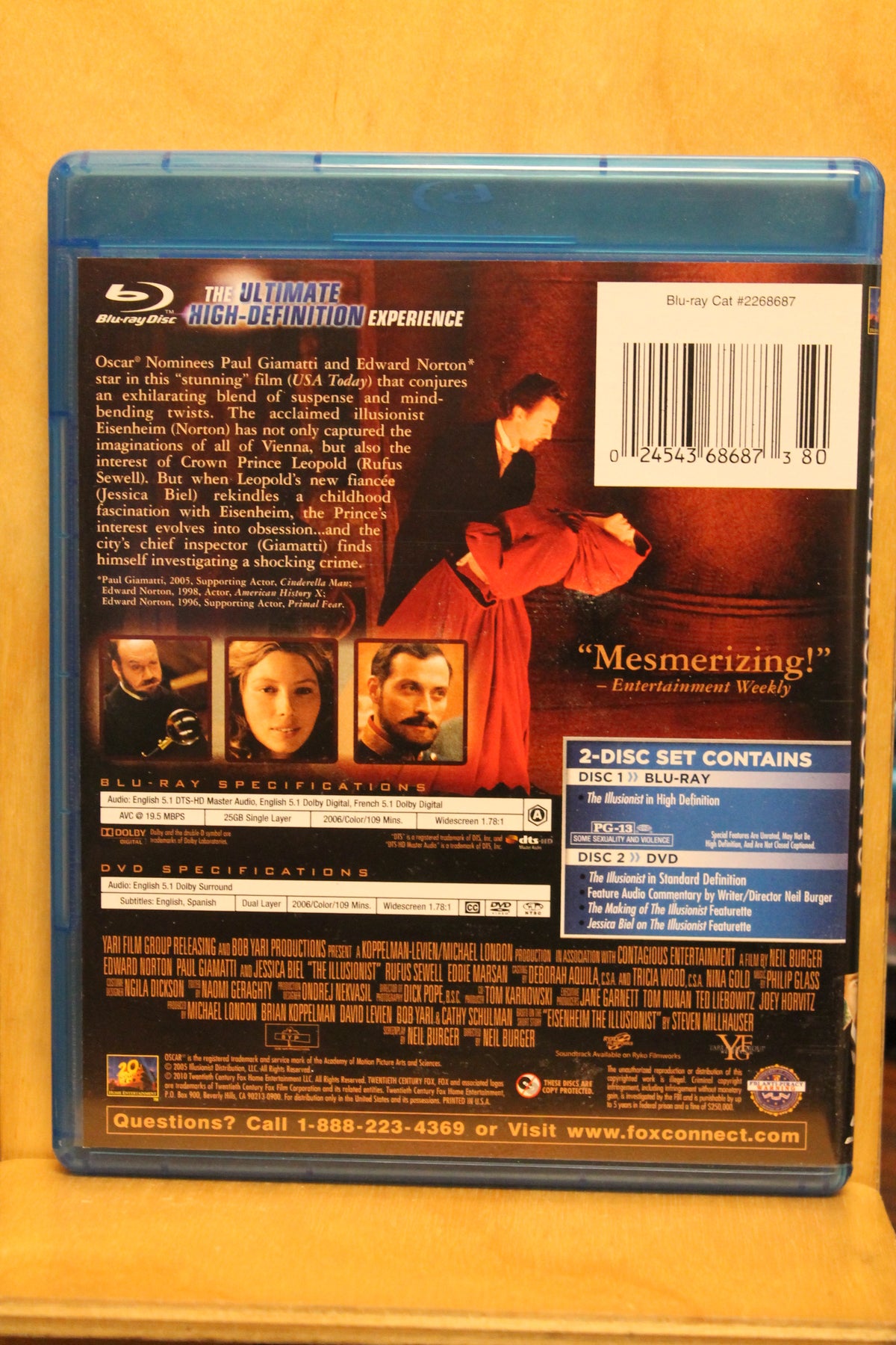 The Illusionist Blu-ray