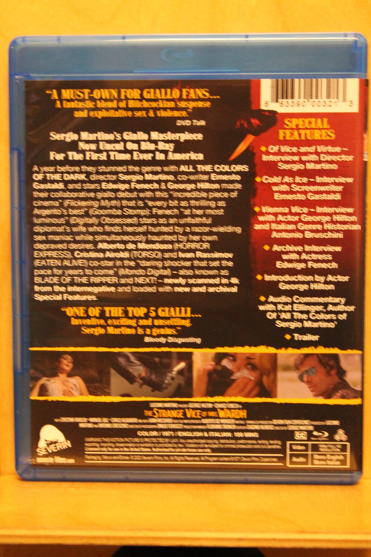 The Strange Vice of Mrs Wardh Blu-ray