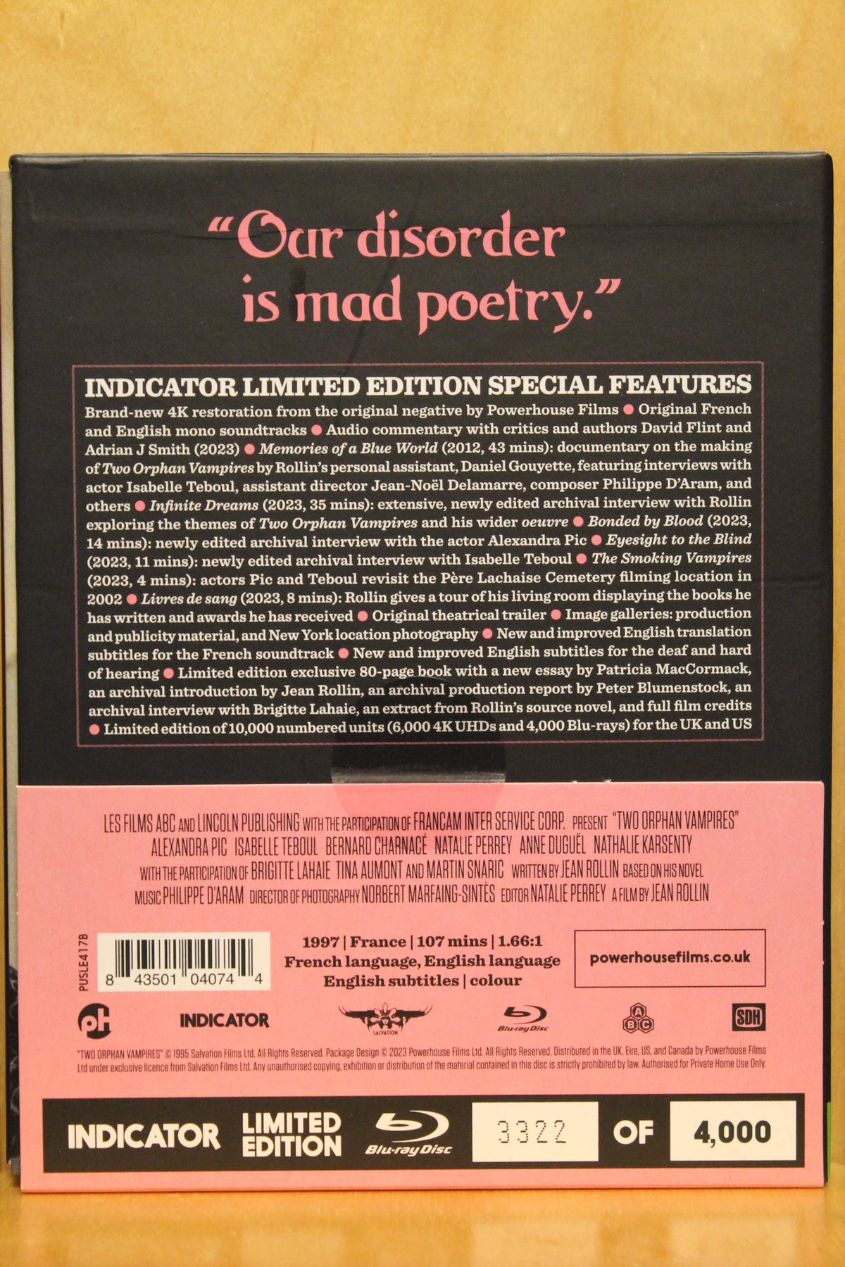 Two Orphan Vampires Blu-ray