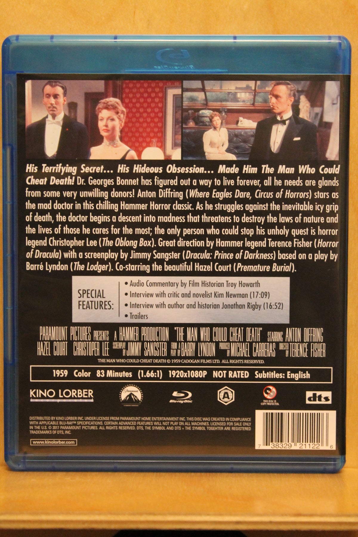 The Man Who Could Cheat Death Blu-ray