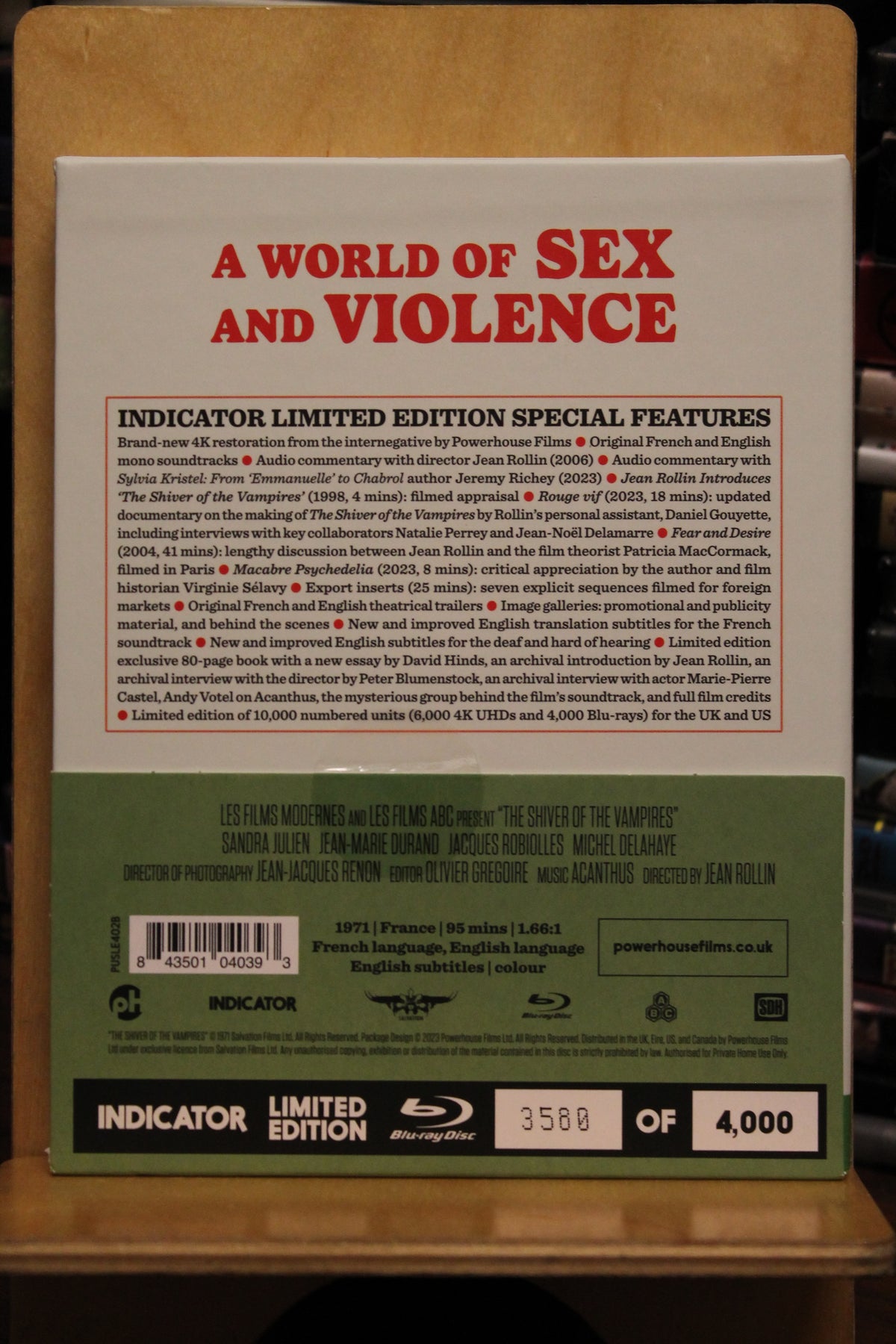 The Shiver of the Vampires Blu-ray