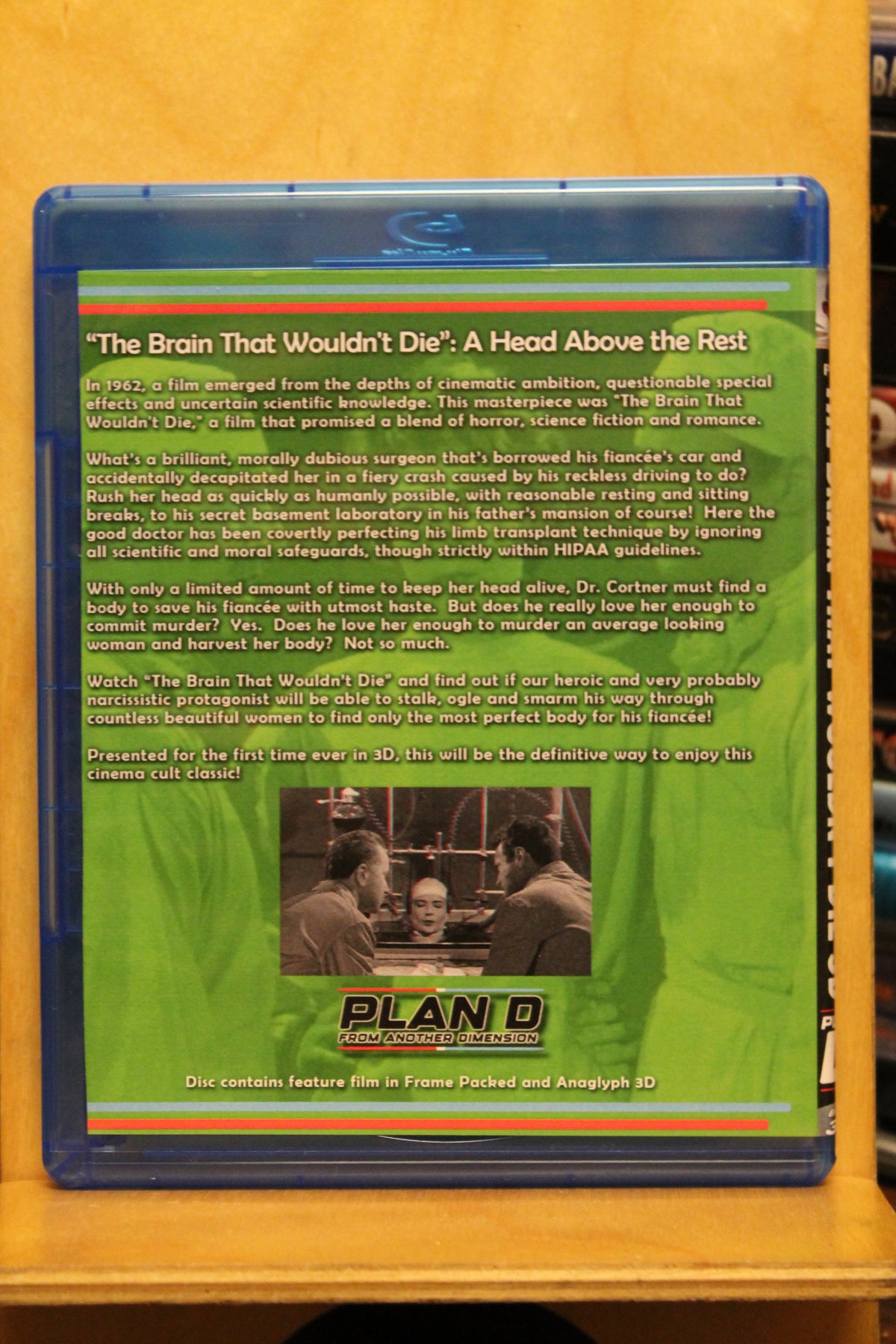 The Brain That Wouldn't Die 3D Blu-ray