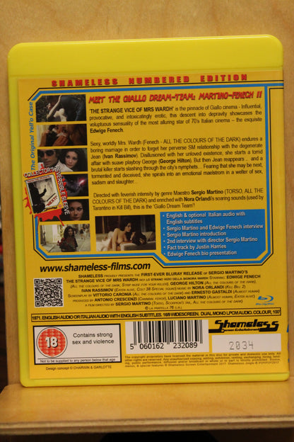 The Strange Vice of Mrs Wardh Blu-ray