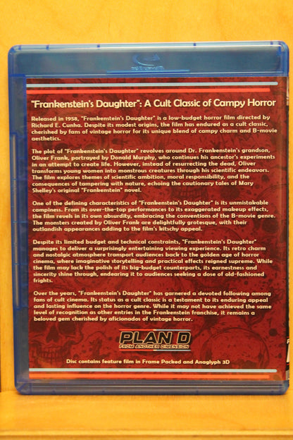 Frankenstein's Daughter 3D Blu-ray