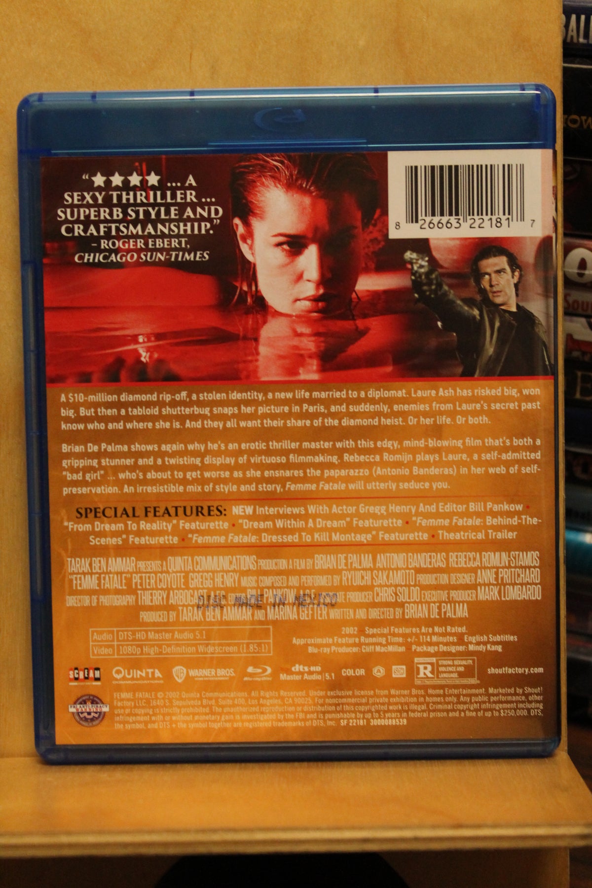 Femme Fatale Blu-ray