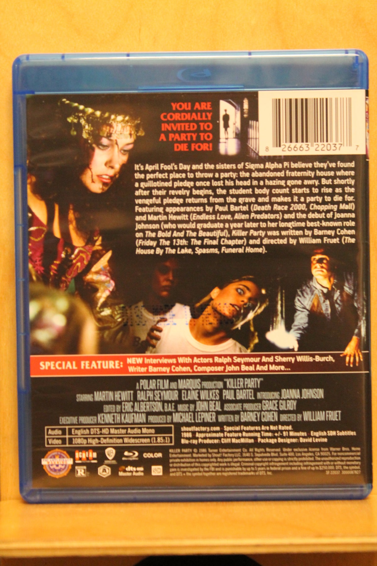 Killer Party Blu-ray
