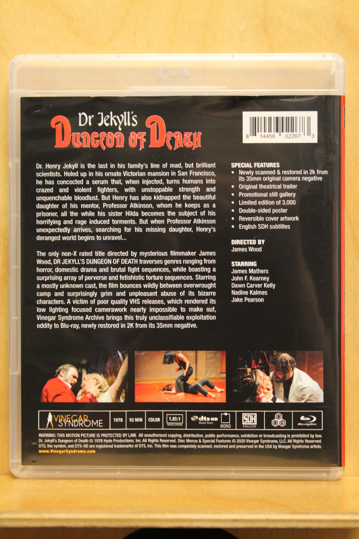 Dr. Jekyll's Dungeon of Death Blu-ray