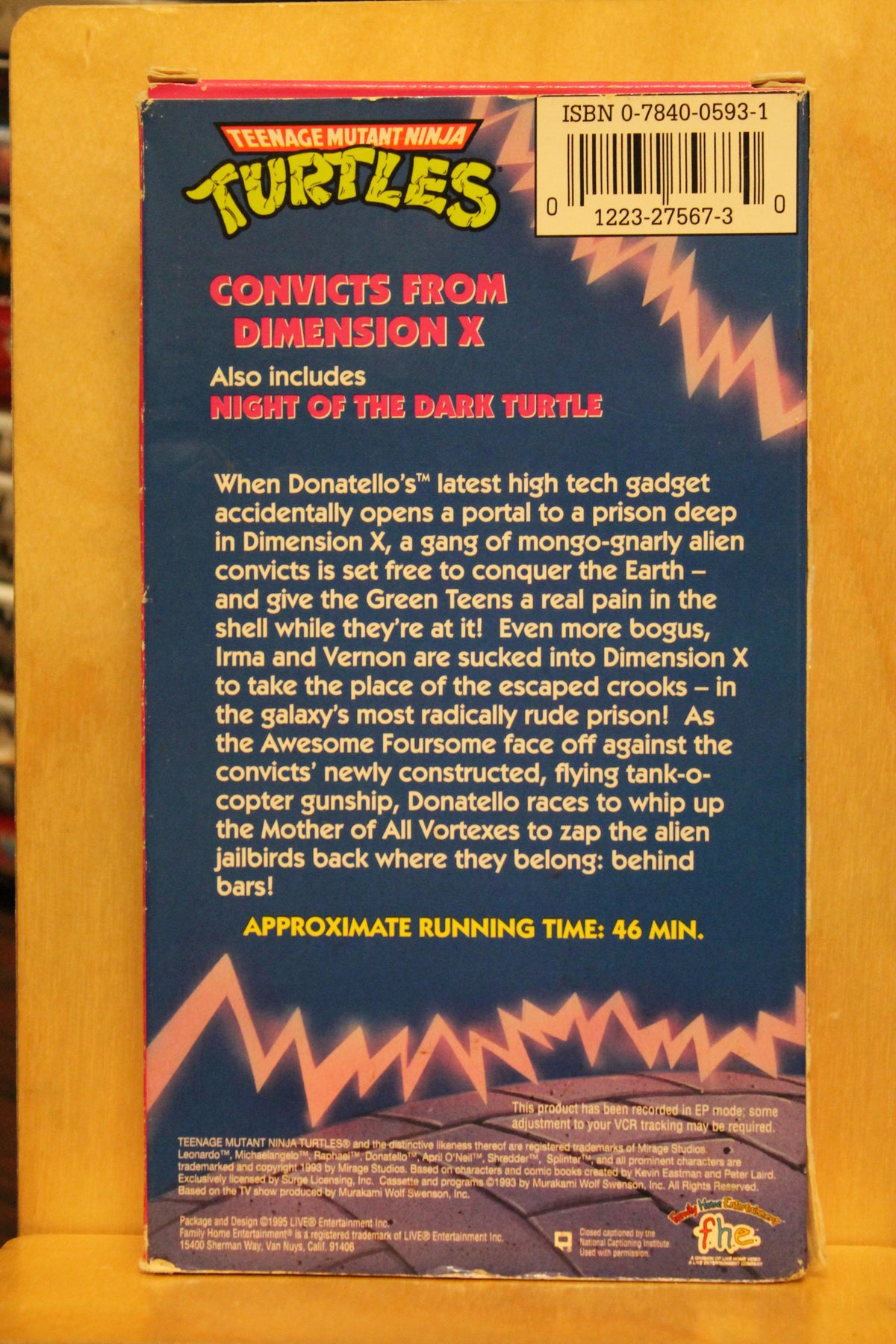 Teenage Mutant Ninja Turtles: Convicts from Dimension X VHS