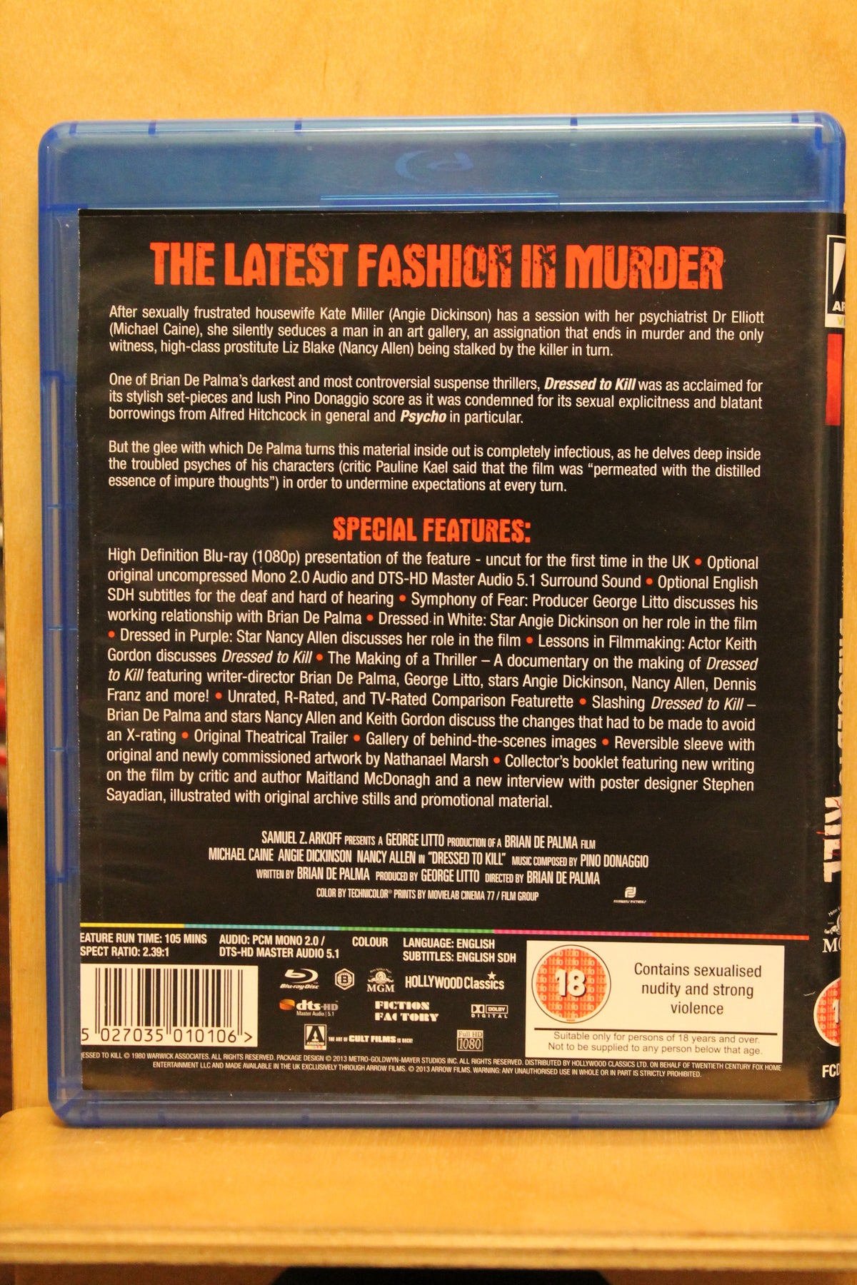 Dressed to Kill Blu-ray