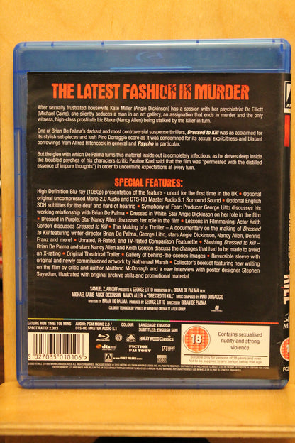 Dressed to Kill Blu-ray